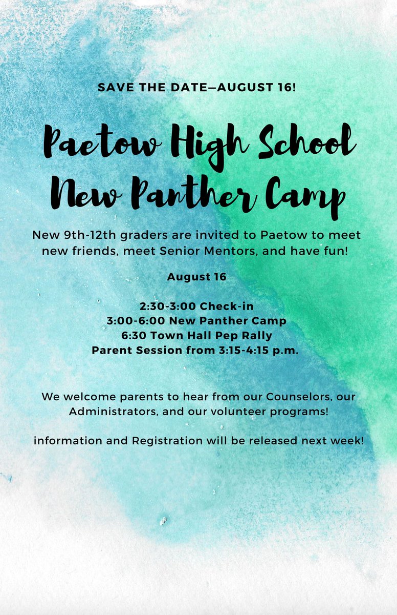 Paetow High School tweet media