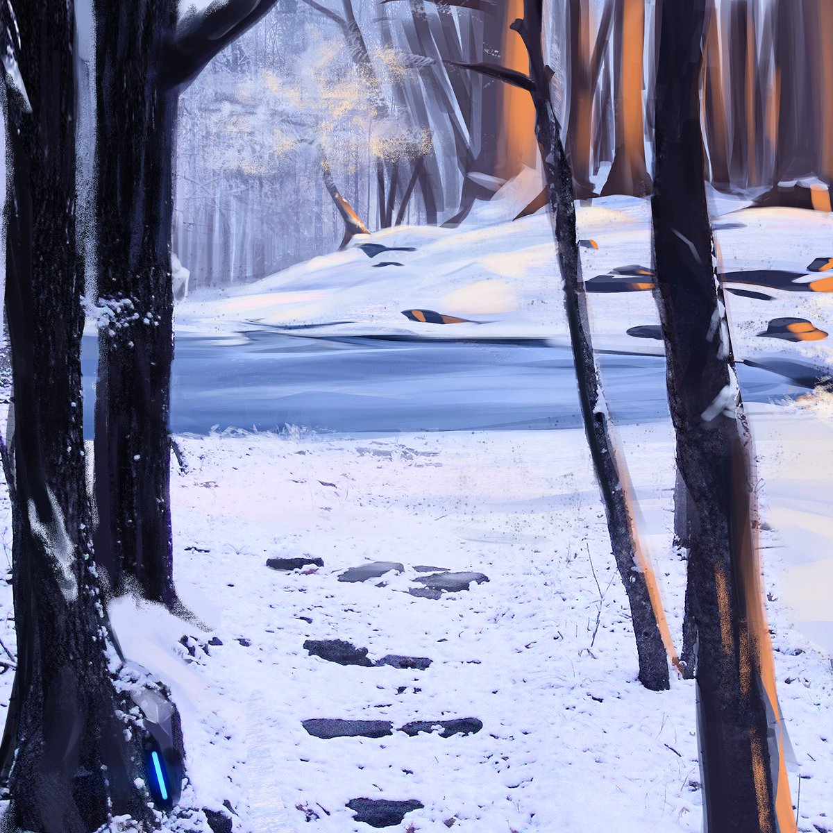 Snow #art #environmentpainting #environmentart #digitalpainting #artoftheday #illustration