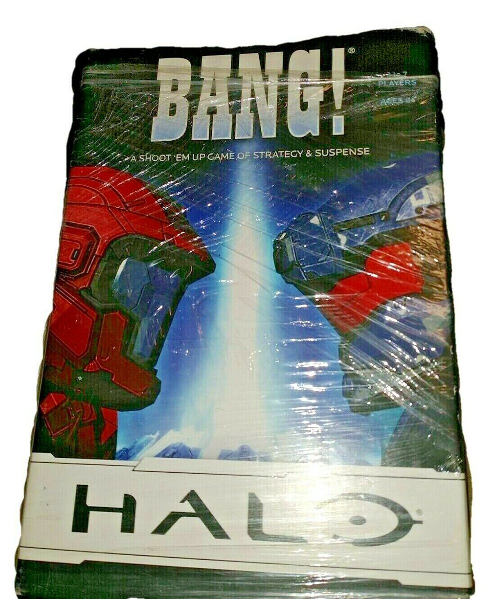 Suaviterinmodo's tweet photo. Bang! Halo Edition Card Game Shootem Up Game Of Strategy &amp; Suspense USAopoly
#banghaloedition #cardgame #shootemupgame #strategygame #suspensegame #usaopoly
https://t.co/QJZqMYsoGh https://t.co/g6nLdtc7j0