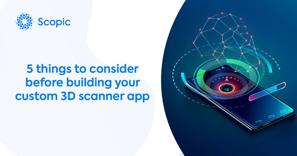ScopicSoftware's tweet image. Are you interested in building a custom 3D scanner app for your business?

Before starting to build your own custom app, you should take a look at the options and decide which one would fit your business goals.  👉  utm.guru/udr80

#3d #3dapp #3dscannerapp #development