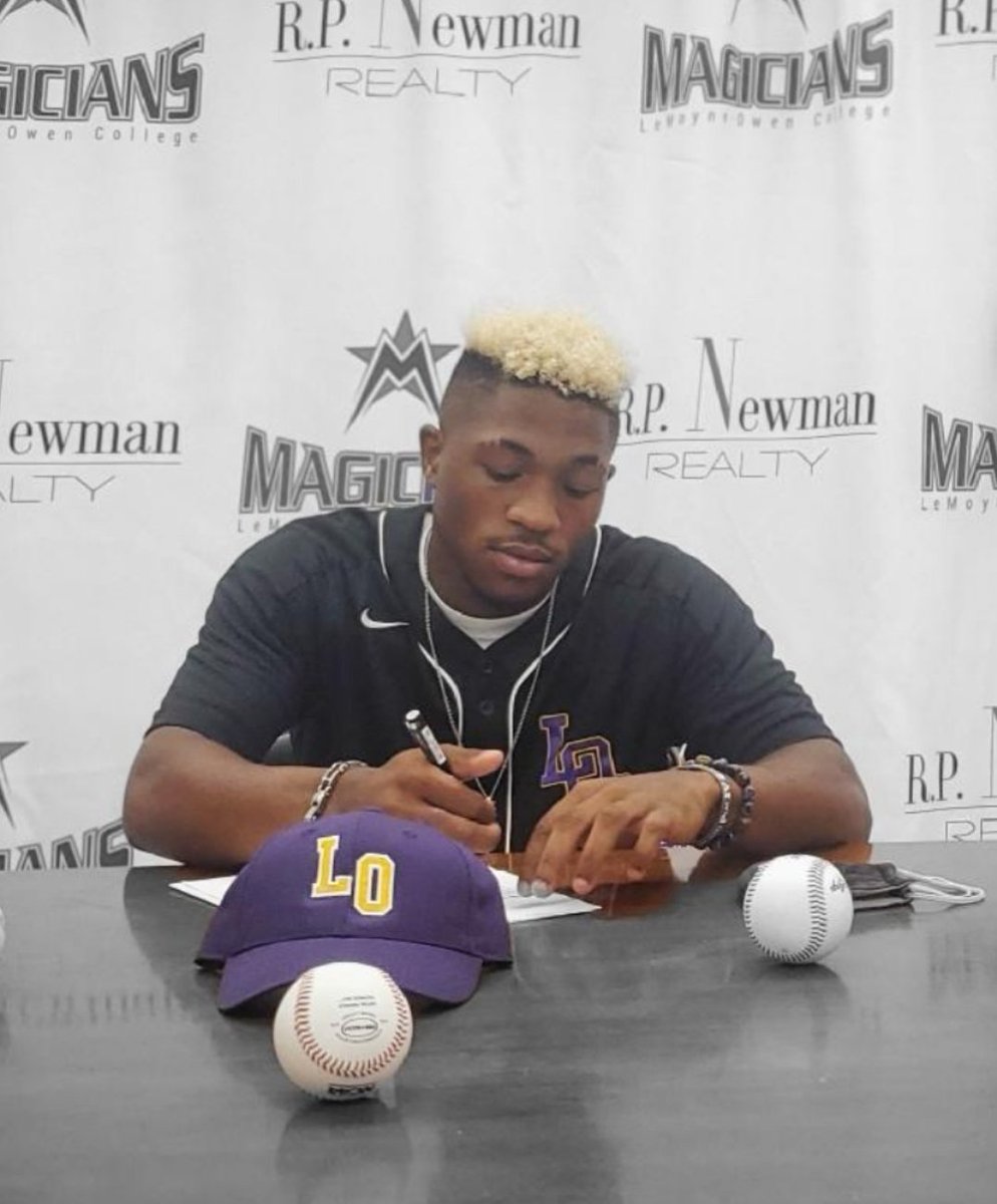 JrDesean's tweet photo. It is with great pleasure to announce that I will be continuing baseball career and education at LeMoyne-Owen College. I would like to think all the coaches that helped me get to this point. A special shoot out to @BattleGroundzBB for being there for me on and off the field. https://t.co/Ij7tpiX31m