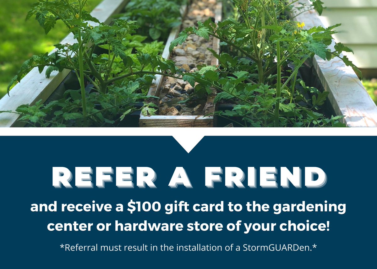 REFER A FRIEND! Complete the quick form now: stormguarden.com/referral

#StormGUARDen #Garden #Gardening #ReferAFriend #ReferralProgram #RaisedGardenBed #SummerGarden