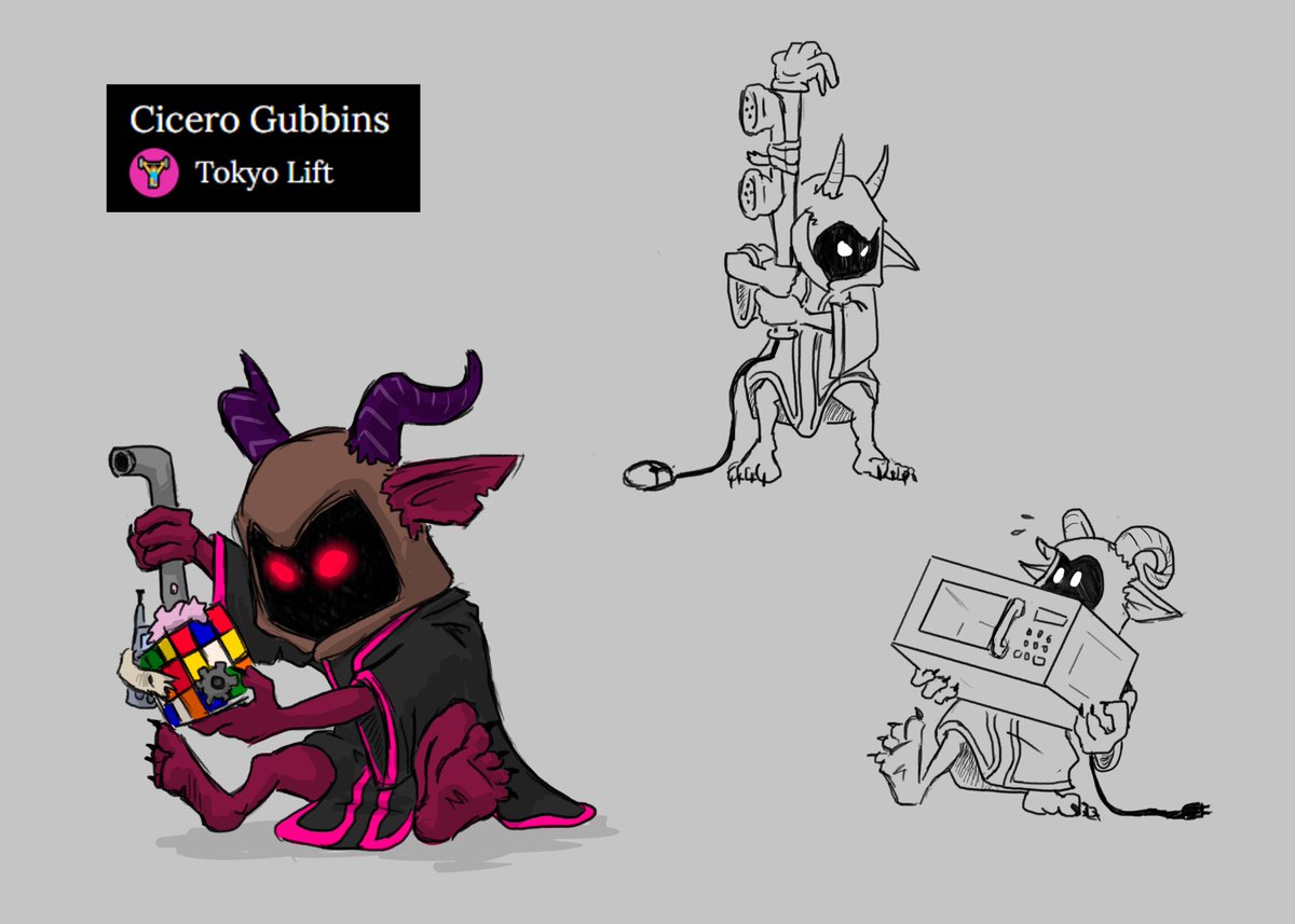 Cicero Gubbins is one or possibly several impish entities inhabiting the Gym. They use stolen bits of tech to create seemingly non-functional devices that somehow always do exactly what Cicero claims they do, but only when it's Cicero operating them. #blaseball <a href="/TkoLiftOfficial/">The Tokyo Lift (can regenerate limbs)</a>
