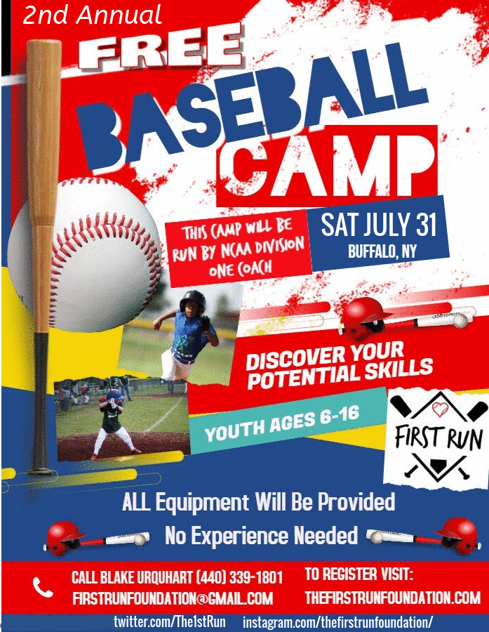 The1stRun's tweet photo. 9 Days until Camp @ Cazenovia Park ⚾️
Session 1 (10am-11:15am) 
AGES Pre K-2nd GRADE (*4 SPOTS LEFT*)

Session 2 (11:30am-12:45pm) 
AGES 6TH-10TH GRADE (*4 SPOTS LEFT*)

Session 3 (1pm-2:15pm) 
AGES 3rd-5TH GRADE (*FULL*) https://t.co/92lcG3ze5T