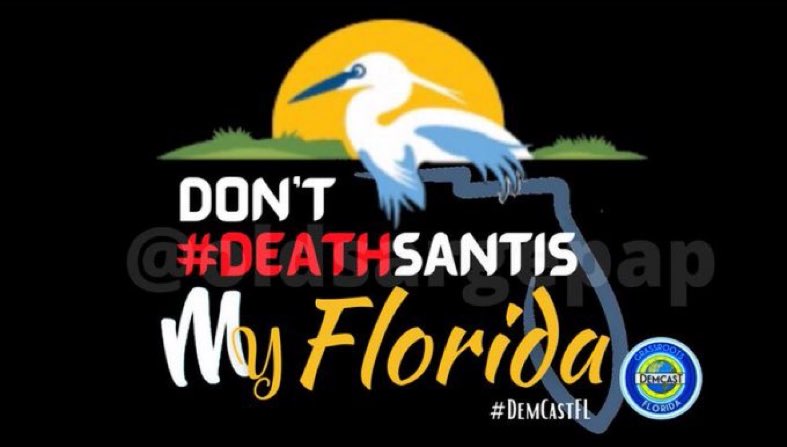 Tildys's tweet photo. @DemsKeys #DeSantis has done zero to protect Floridians. Rather than encourage masking &amp; vaccinations, he’s done the exact opposite from day one.

The stupidity of this man... he’s endangering the lives of his own base. 

For you sake &amp; for your families sake, get #Vaccinated 

#DemCastFL https://t.co/2gRsNbCH7H