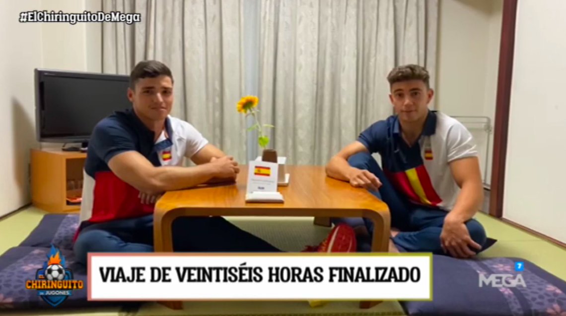 elchiringuitotv's tweet photo. 🙌¡A por todas! 🚣‍♂️Pablo Martínez (@PabloMarEst) y Cayetano García, PIRAGÜISTAS OLÍMPICOS🇪🇸 

✈️Brutal odisea para llegar a #Tokyo2020 

¡No te pierdas el reportaje de @GonzaloTortosa en #ElChiringuitoDeMega! https://t.co/edwitvOmmI