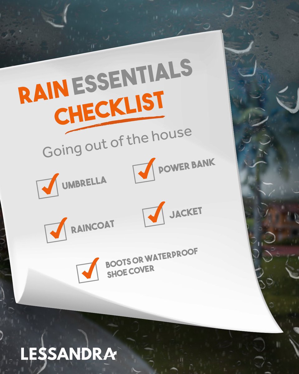 lessandraonline's tweet photo. Don't forget these essentials for the rainy days ahead! π§
#rain #rainyseason #LiveInTheBest #LiveInLessandra #AngatKaDitoSaLessandra https://t.co/xwGUC8cEeE