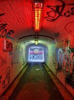 MegBastard's tweet photo. Lights at the end of the tunnel, literally #INDIGENOUS #FirstPeoplesFirst and #TGIF https://t.co/b4AiMAI9gT