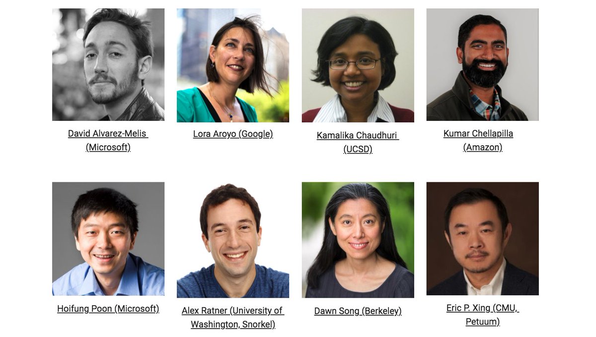 ml4data's tweet image. The ML4data workshop @icmlconf #ICML2021 is TOMORROW (Friday, July 23)!

Virtual event: icml.cc/virtual/2021/w…
Website: sites.google.com/view/ml4data

Here is a preview of the speakers and talks: