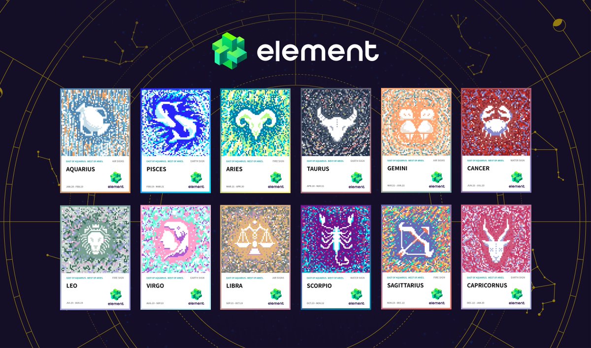 📢Let's celebrate Element's genesis badges #NFTs #giveaway. 
🌟12000, first come first serve!
fulfill any tasks following can get one:
1⃣Invite 10 guys to join the Tele.
2⃣Follow, RT, like, tag 5 friends.
3⃣Forward the poster to 50 groups.
then fill form:
elementofficial.mikecrm.com/n8Kc1C8