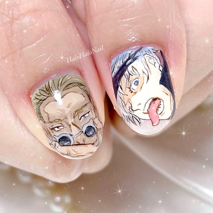 五条悟ネイルのtwitterイラスト検索結果