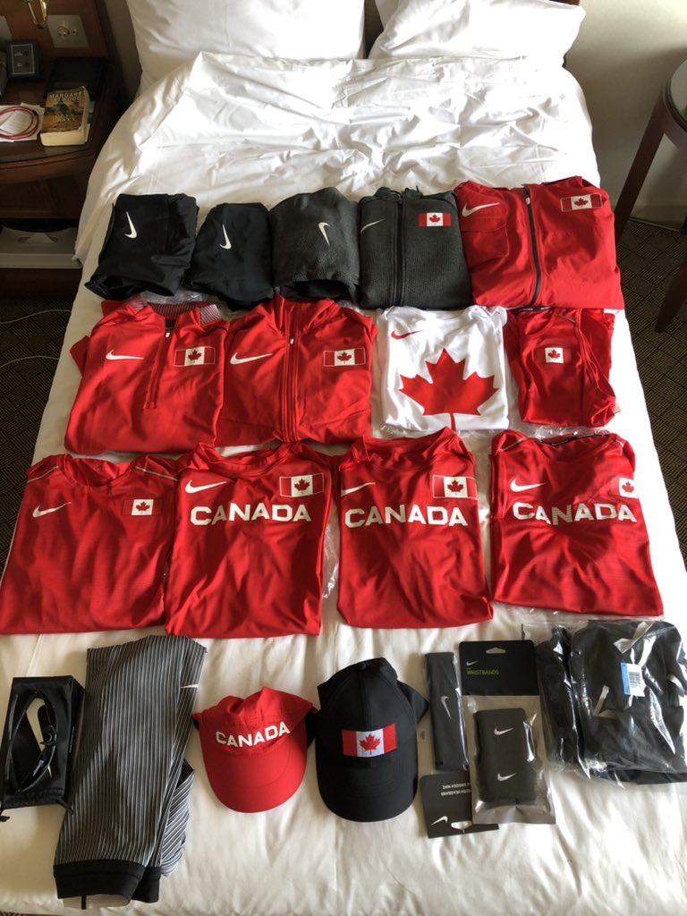 EvanDunfee's tweet image. One pre-requisite of competing for #TeamCanada is being okay wearing red, apparently. 🇨🇦