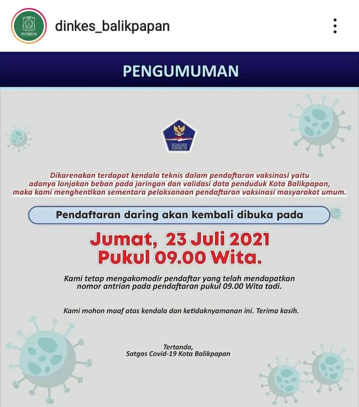 s41vool's tweet photo. Katanya Jumat 23 Juli 2021 @PemkotBPN @jokowi @tirta_hudhi https://t.co/OuXopgIIYX