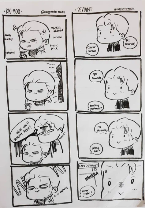 O i found my old detroit become human doodle 