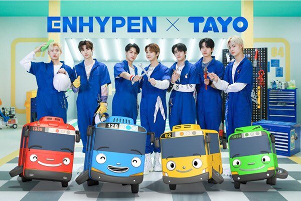 Enhypen Updates S Tweet Info 210723 Enhypen Will Be Releasing A Remake Of Hey Tayo Theme Song For Tayo The Little Bus With A Music Video Coming Out On July 29 6pm