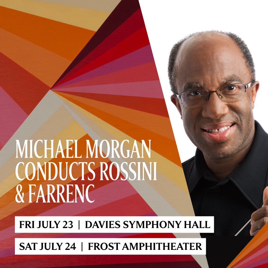 michaeldef's tweet photo. [Nearby] Two opportunities this wknd w/ @OakSym Music Director #MichaelMorgan and the @SFSymphony.  Enjoy energized #summer concerts in #SanFrancisco (Fri, July 23) and #PaloAlto (Sat, July 24). https://t.co/3LQ2WyK1ss #summerwiththesymphony https://t.co/V5O8ABsJ0r