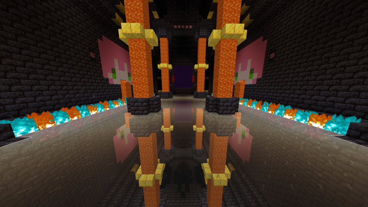 AlphaSamaHD's tweet photo. Daemon Miko Soul's Throne Room.
image 2, 3 without Shaders and Resourcepack. and yes it's not shader's mirror reflection, it's just upside down room to create reflection effect.
#miko_Art
#さくらみこ
#MapMaking
#MoonAdventure https://t.co/DVSFazT6Er