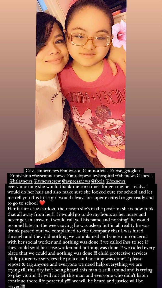 JadoreSofiaa's tweet photo. #formaura @avpressnews @avhospital @KTLA @KTLAMorningNews @abcnews @UnivisionNews @NBCNews @LesterHoltNBC @DianeSawyer @katiecouric  please take a look at this horrendous event we would like to shed light on so we can get justice for Maura !!!!! #Downsyndromeawareness https://t.co/IvkcHn3iPz