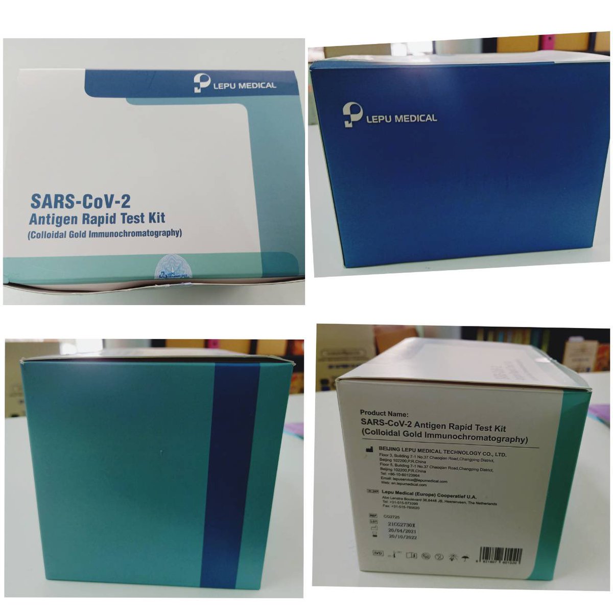 yeyy_e's tweet photo. ราคาพิเศษถึงสิ้นเดือนนี้จ้า Beijing Lepu Medical (China)390บาท/ชุดรวมส่งแล้วค่ะ ตัดรอบส่งวันละสองรอบ
19:00  ส่งของโดย J&amp;T วันรุ่งขึ้นก่อนเที่ยง
14:00  ส่งของโดย J&amp;T ช่วงเย็น
#ชุดตรวจโควิด #ชุดตรวจโควิดจีน #ชุดตรวจโควิดพร้อมส่ง #ชุดตรวจcovid19 #ชุดตรวจโควิดด้วยตัวเอง https://t.co/LWrdRpaEgr