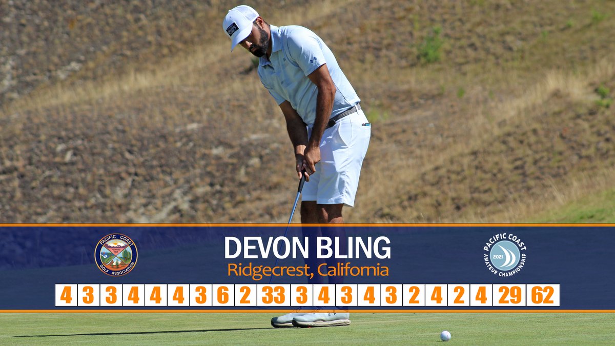 👀🔥 Have a day Devon Bling!!

Bling goes lowwwww at <a href="/ChambersBayGolf/">Chambers Bay Golf</a> with a 9-under 62 in today's third round to take the lead heading into the final round of the #PacCoastAm!