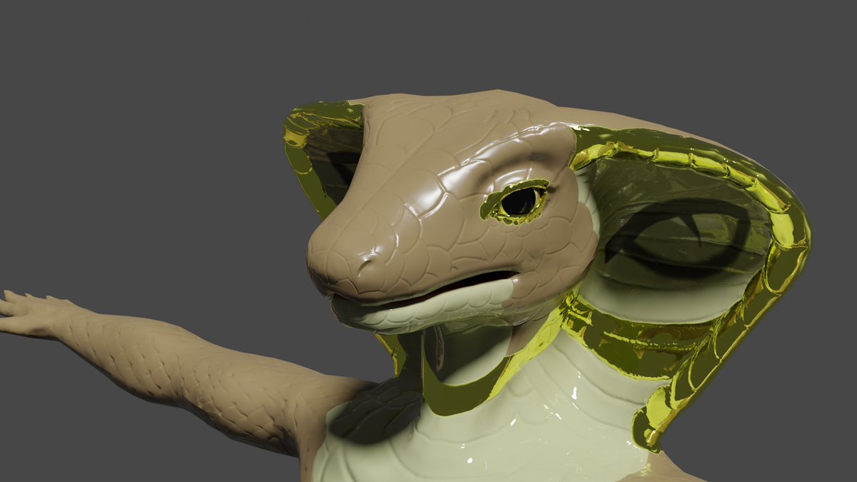 texture WIP of the snek