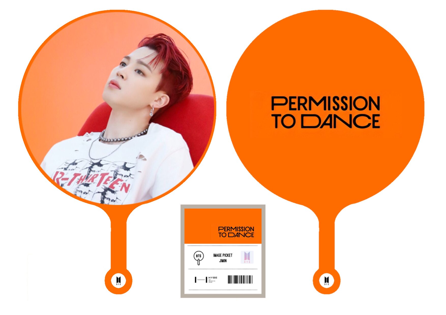 BTS 飛び上がる permission to dance 公式ジミンうちわ