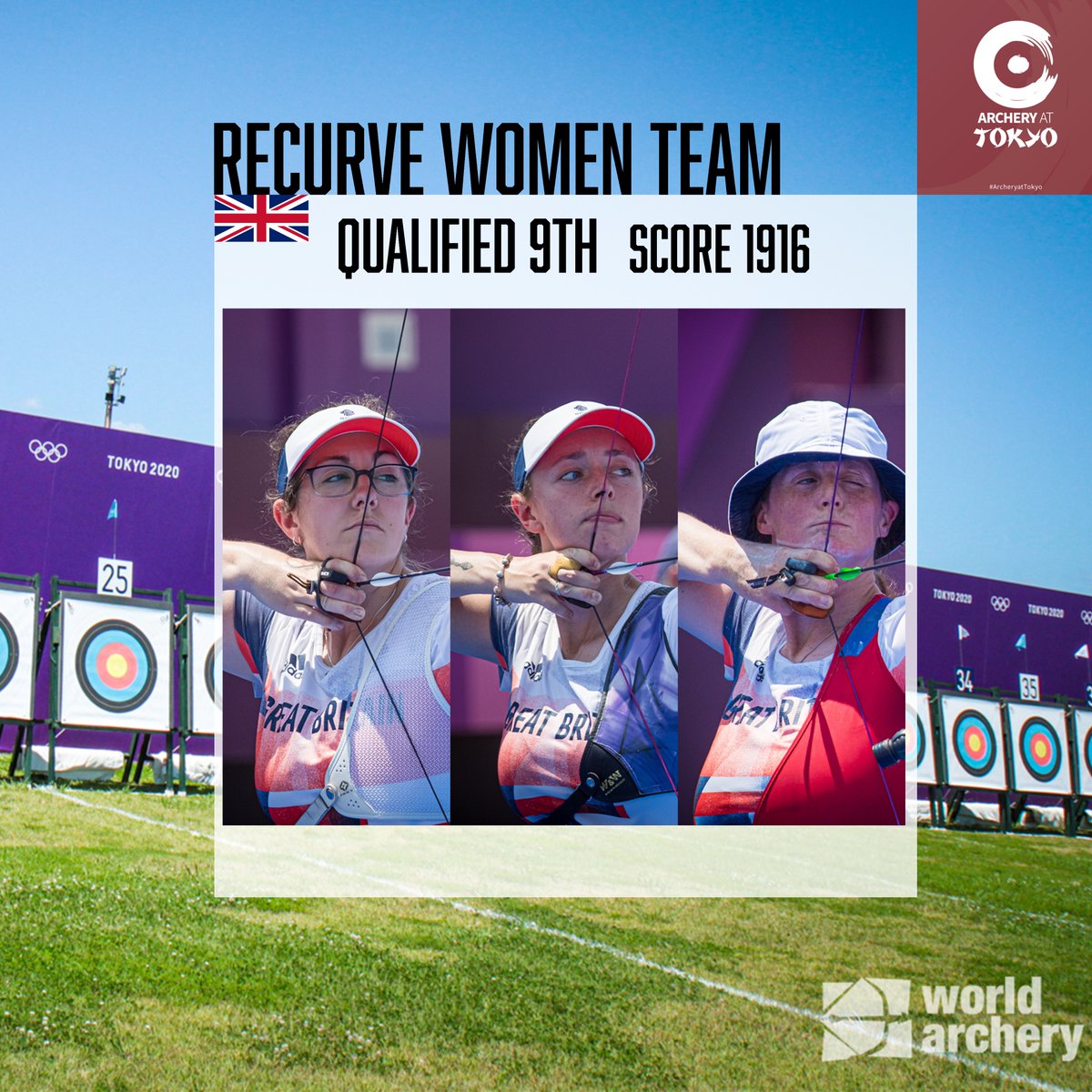 Qualification is done for the Recurve Women at #Tokyo2020 🤩 

🇬🇧 15th - Sarah Bettles
🇬🇧 38th - Bryony Pitman 
🇬🇧 47th - Naomi Folkard 

🇬🇧 9th - Recurve Women Team

Full results can be found here ⬇️ 

ianseo.net/Details.php?to…

<a href="/TeamGB/">Team GB</a> <a href="/worldarchery/">World Archery</a>