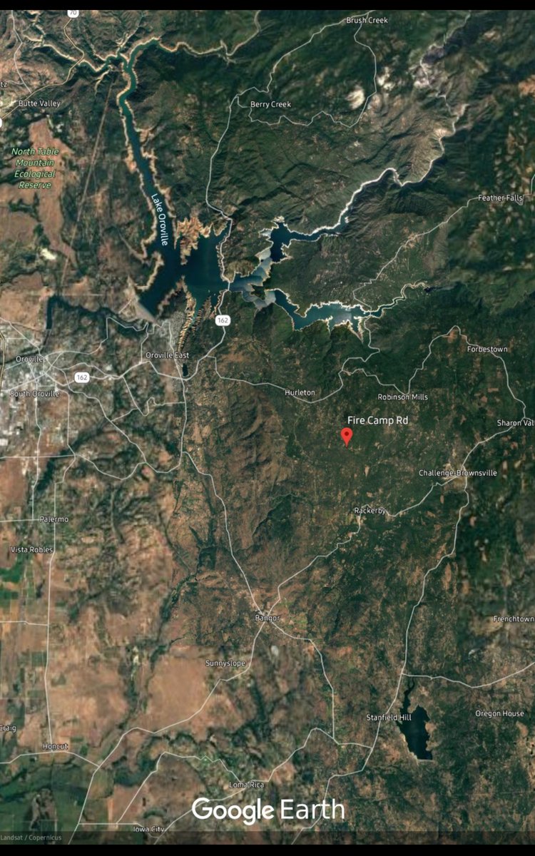 ButteWxSpotter's tweet photo. #ButteCo new start, Fire Camp or Hurlton Swedes Flat &amp; Greerty Rds, full wildcard dispatch with aircraft https://t.co/6haQKgIawG