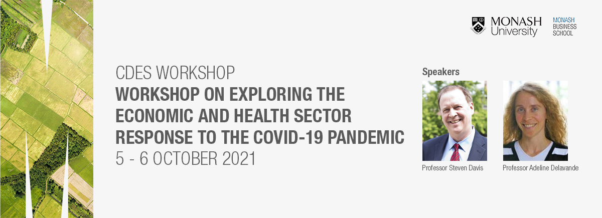 Monash CDES (@cdes_monash) on Twitter photo Call for papers: Workshop on Exploring the Economic & Health Sector Response to the COVID-19 Pandemic. Papers employing theoretical, experimental, or empirical approaches are invited. Submission deadline: 1 September 2021. Info monash.edu/business/event…
<a href="/AsadIslamBD/">Asadul Islam</a> <a href="/umairmkhalil/">Umair Khalil</a> Call for papers: Workshop on Exploring the Economic & Health Sector Response to the COVID-19 Pandemic. Papers employing theoretical, experimental, or empirical approaches are invited. Submission deadline: 1 September 2021. Info monash.edu/business/event…
<a href="/AsadIslamBD/">Asadul Islam</a> <a href="/umairmkhalil/">Umair Khalil</a>