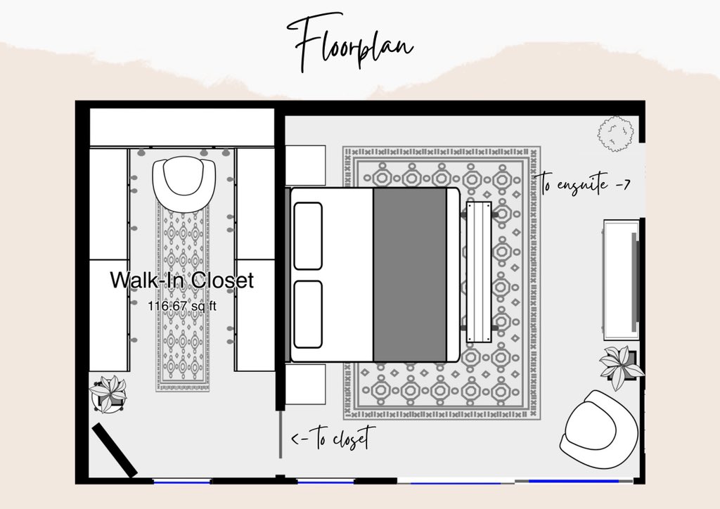 shannonplante's tweet photo. Here’s my Primary bedroom design and floorplan! Renovation Day 3 done, and you can follow the whole process on my IG: @ShannonZKiller 🤍🤍🤍 https://t.co/bYIEuZE9bc