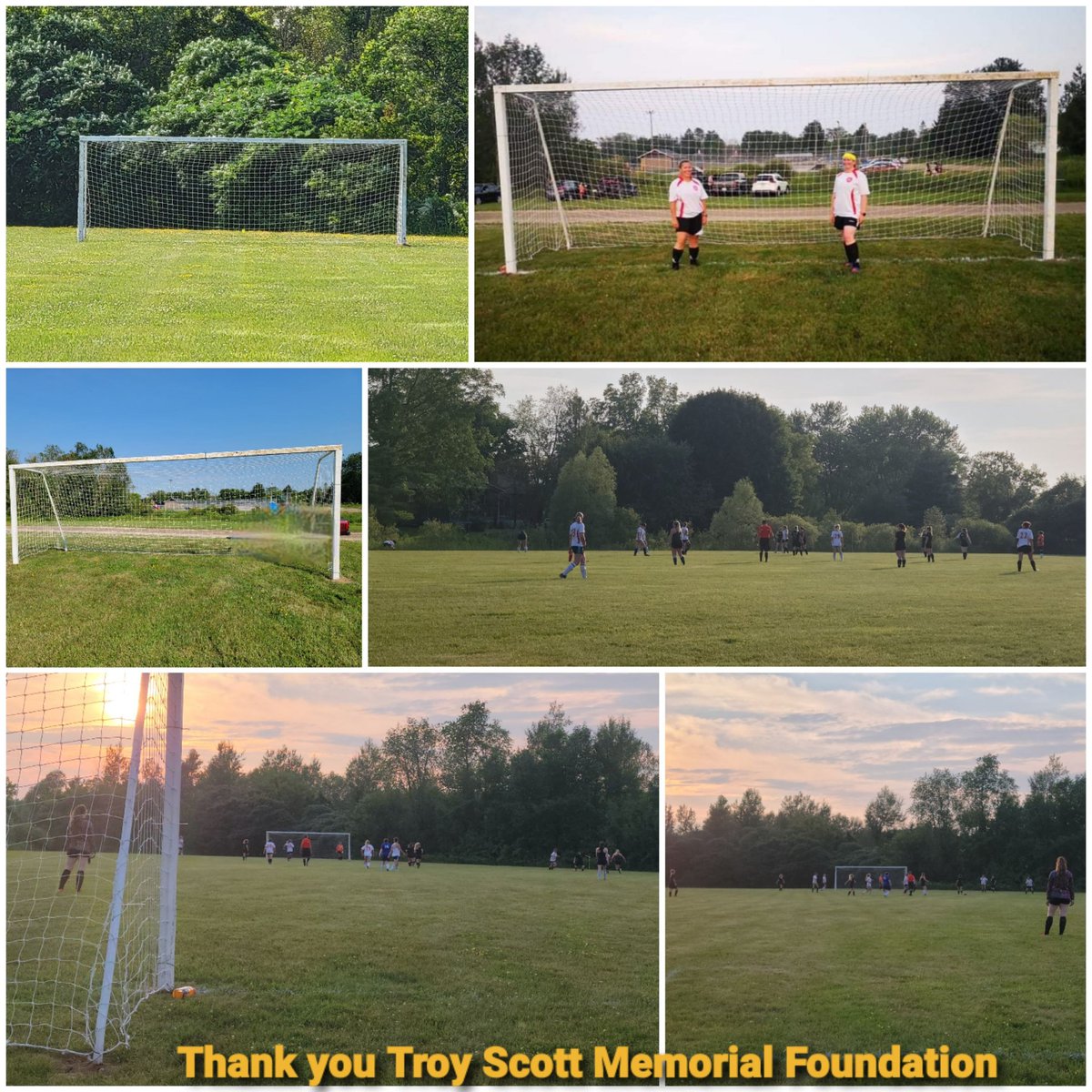 ⚽️⚽️⚽️Many thanks to the Troy Scott Memorial for the donations of Our Ladies posts!! We did it!! Also thanks to the township, contractors and everyone's help getting them in!!⚽️⚽️⚽️