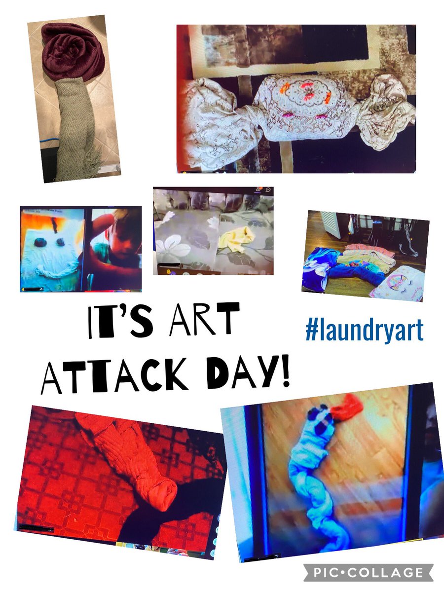 #CampWonder 3 created some big Art Attack inspired projects using laundry. What can you see? <a href="/FaroughMs/">Ms. Farough</a> <a href="/BethAdlam/">Beth Adlam</a> #GECDSBSLP2021  <a href="/gecdsbpro/">GECDSB PR</a> <a href="/ClaraHowitt/">Dr. Clara Howitt</a>