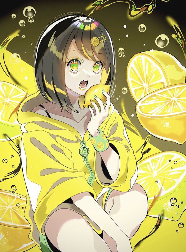 yellow
メイキング
🍋💚🍋💚🍋

ラフ→色ラフ→線画→完成❗️

#ラフから線画と着色後と完成までを見せる
#メイキング
#作画工程
#レモン 