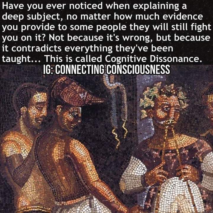 WHat IS COGNITIVE DISSONANCE??
THINK..MEDITATE..LEARN..ACCEPT

#TruthMatters   #pinelgland 
#thirdeye           #QueenRoarsTruth 
#Acceptthetruth  #SSR #MumbaiRainUpdate  #HAARP