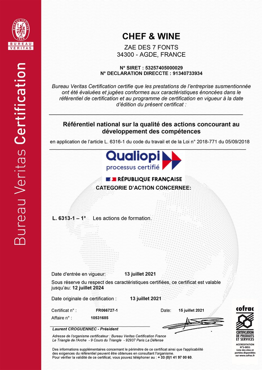 GastronomicomM's tweet photo. Après plusieurs mois de préparation et un audit réalisé en juin, c'est officiel, GASTRONOMICOM vient d'obtenir la certification Qualiopi ! 😀👍 C’est une belle étape franchie, qui valorise notre haut niveau d'enseignement et la qualité de nos infrastructures👏 https://t.co/0Io3BDMT4u