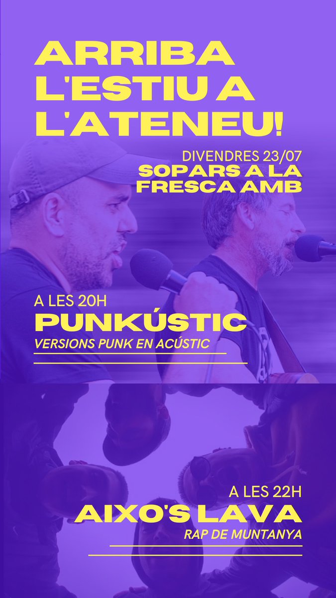 MarcPuntunet's tweet photo. Nostàlgics del rock radikal basc i del punk dels '80 fet a Euskal Herria, #iaioPunks i joves Old School, aquest vespre no us podeu perdre aquest concert a l'ateneu @SalvadoraCata.
#PunkDeTaverna
#PunkNotDead https://t.co/ER2h6jJgUS