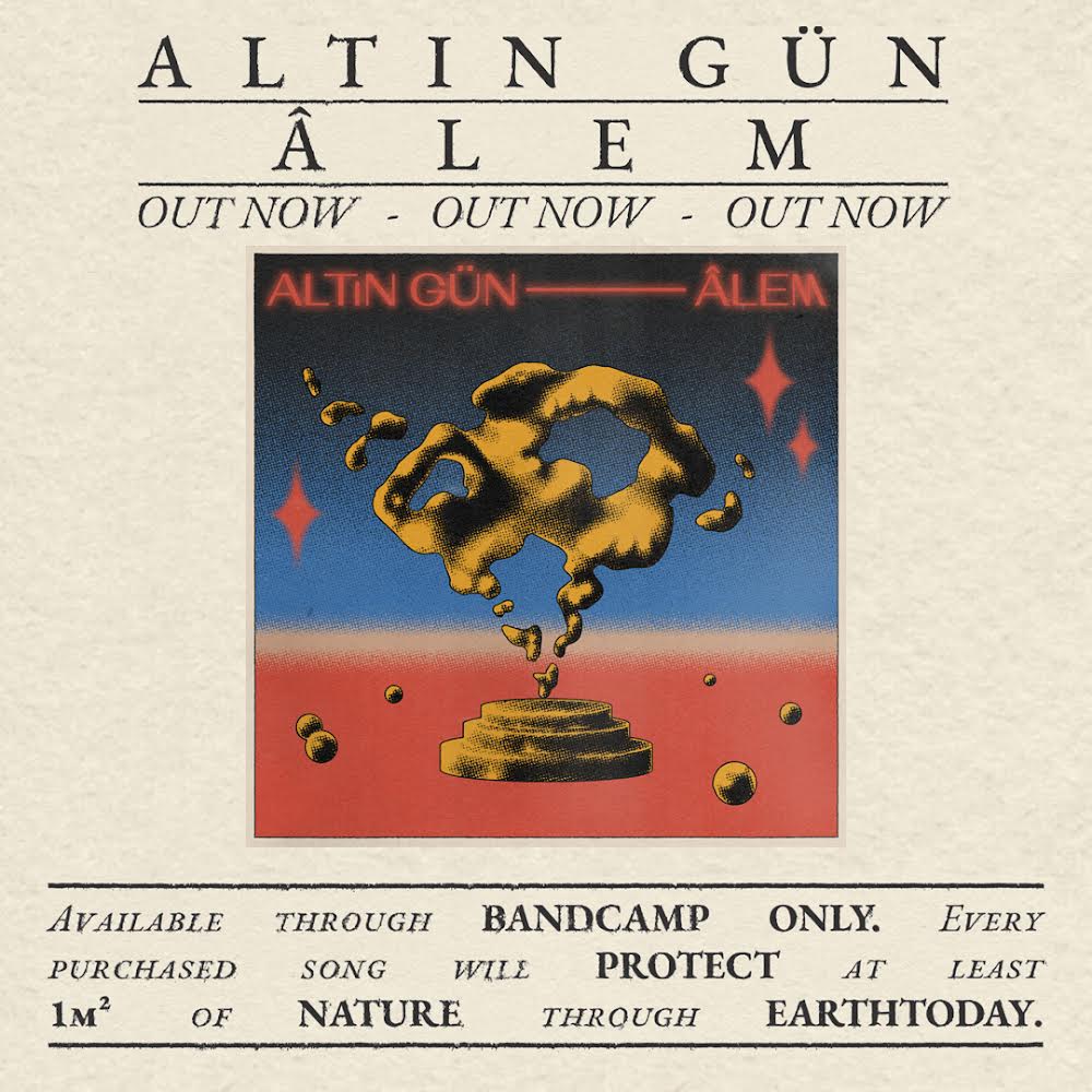 Âlem is out! Our <a href="/Bandcamp/">bandcamp</a> only album where all revenues go straight to <a href="/JoinEarthToday/">EarthToday</a>. Buy a song, protect at least 1m2 of nature.  Help us to reach Earth Today's main goal, protect at least 50% of nature worldwide. 
earthtoday.com/altingun
altingunband.bandcamp.com