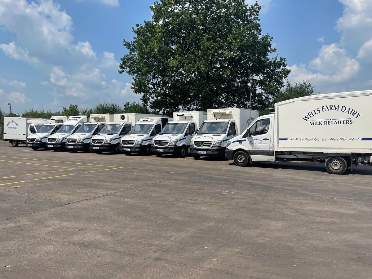 All ready to deliver refreshingly cool and tasty milk.  ☀️🚐🧊🥛

On your marks…. get set….. GO!

#wellsfarmdairy #wheelsofindustry #keepcool #freshmilk #hydraytion #freshdelivery #theheatison #fridaymotivation #cowsmilk