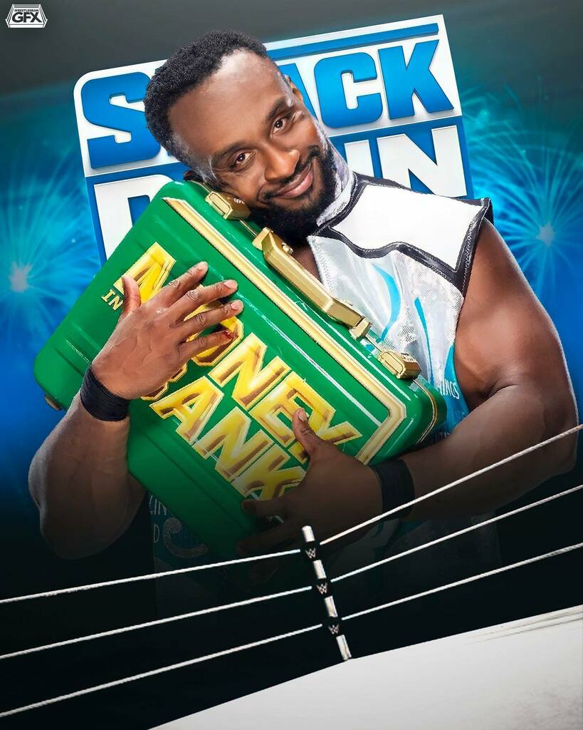 wrestlegram's tweet photo. 💵 Big E sealed his fate by overcoming 7 other superstars at Money in the Bank but could we see The Powerhouse of Positivity make history again tonight? With Roman Reigns’s attention elsewhere this could be the perfect time for Big E to cash in and be… https://t.co/h8A3uy01er https://t.co/rQKQIGjQxL