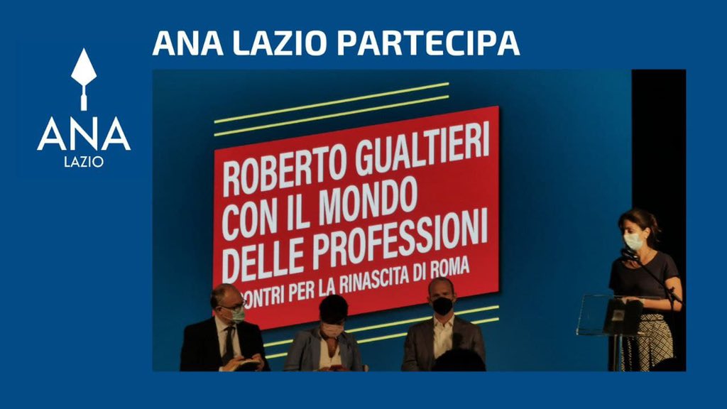 Archeologi's tweet photo. #ANALazio #AnaPartecipa
I candidati sindaco di Roma incontrano i #liberiprofessionisti
Si è svolto ieri un incontro tra @RobertoGualtieri ed il mondo delle LP.
La portavoce della giunta regionale di @ConfprofLazio le istanze dei lavoratori. non é mancata la voce dell’Ana https://t.co/q3t0A9ieGd