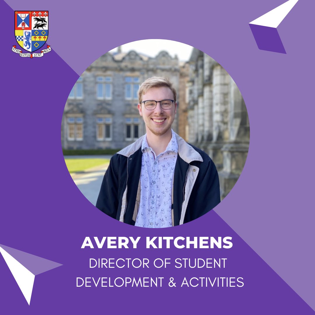 StACouncils's tweet photo. Our next Sabbatical is Avery Kitchens, Director of Student Development and Activities 2021-22. Swipe to the last graphic to see what Avery is looking forward to doing this year!

#stacouncils #usta @standrewsunion @uniofstandrews https://t.co/7R4vYZr9hT