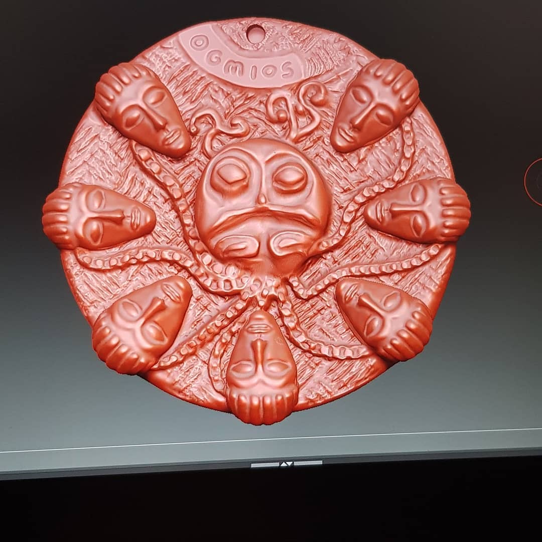 Esperia3D's tweet photo. Evidemment comme toujours, modélisé sur #Zbrush, Impression 3D sur #Ultimaker2plus et fondu en bronze de manière artisanale https://t.co/sFaDfikKtg