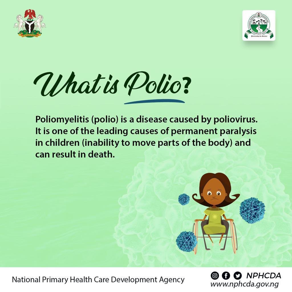 jennygodswill's tweet image. Why is polio most targeted for eradication in Nigeria?
 
It is targeted for eradication in Nigeria because it one of only a few diseases which can be eradicated. Polio kills and those who survive live with permanent paralysis.
#IPV2