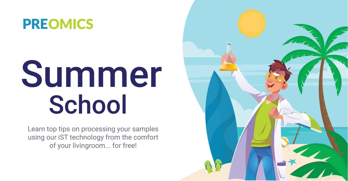 PreOmics's tweet image. Summer school is in session! But don't worry, there won't be any pop quizzes. Just top tips on processing your samples using our iST technology. Register now to learn how to handle plant samples, mammalian tissues and plasma/serum. ow.ly/guOm50FBstd 
#Preomics101