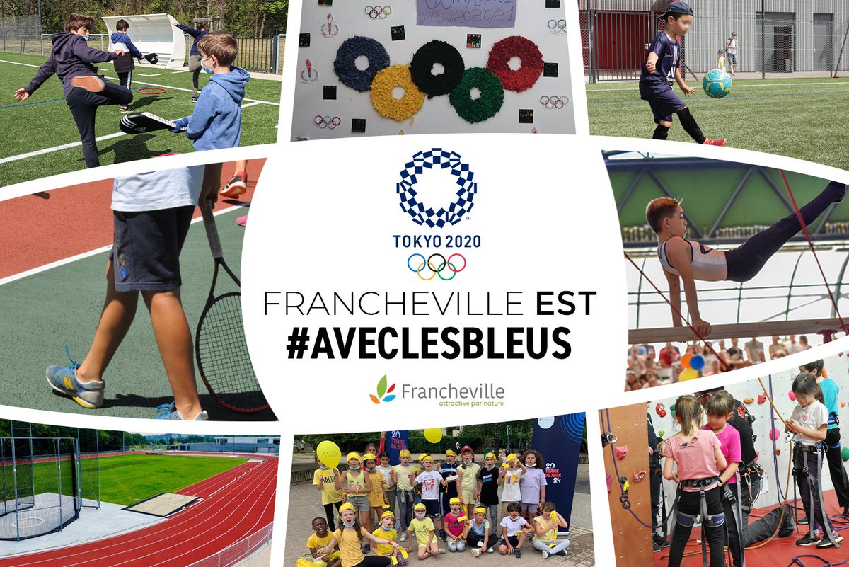 MonFrancheville's tweet photo. 🔛 C’est parti pour les @jeuxolympiques de #Tokyo !
#Francheville souhaite un bon courage aux athlètes Français. Vous saurez défendre les couleurs de notre pays ! 🥇 🇫🇷 🌍
👌 Attractive, #sportive et labélisée #TerredeJeux2024, Francheville est #AvecLesBleus.
@FranceOlympique https://t.co/OFiY4BcJx0