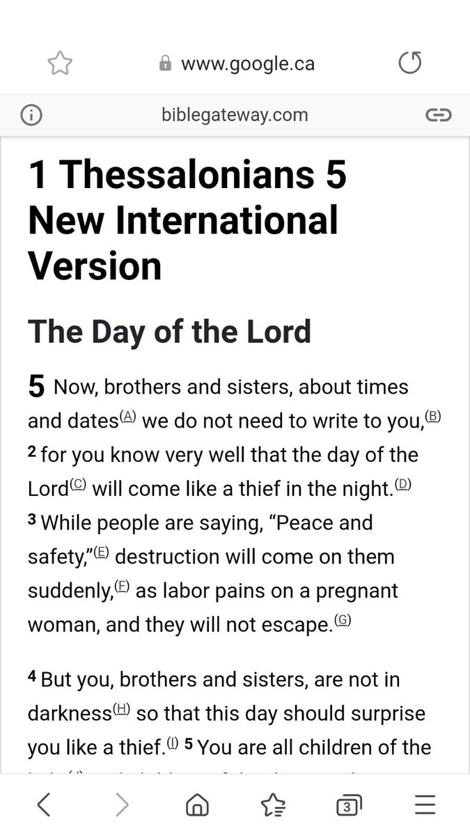 @CTalkRadioNorth @Sheltieman3 But you brothers and sisters are NOT IN DARKNESS that this Day should surprise you

We will most definitely know the Season just not the Day of Hour 

Rapture is Day of the Lord