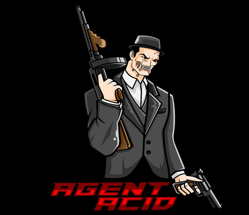 agent_acid's tweet photo. New logo let's go. Got the merch store set up too. Going live 7:00pm est Friday. Hope all is well. Agent Acid OUT!! #hype #Logo #merch #streaming #CHILLING #agentacid #smallstreamersttv #smallstreamersconnect #smallstreamer #smallstreamercommunity https://t.co/Q2B8XE4IUm