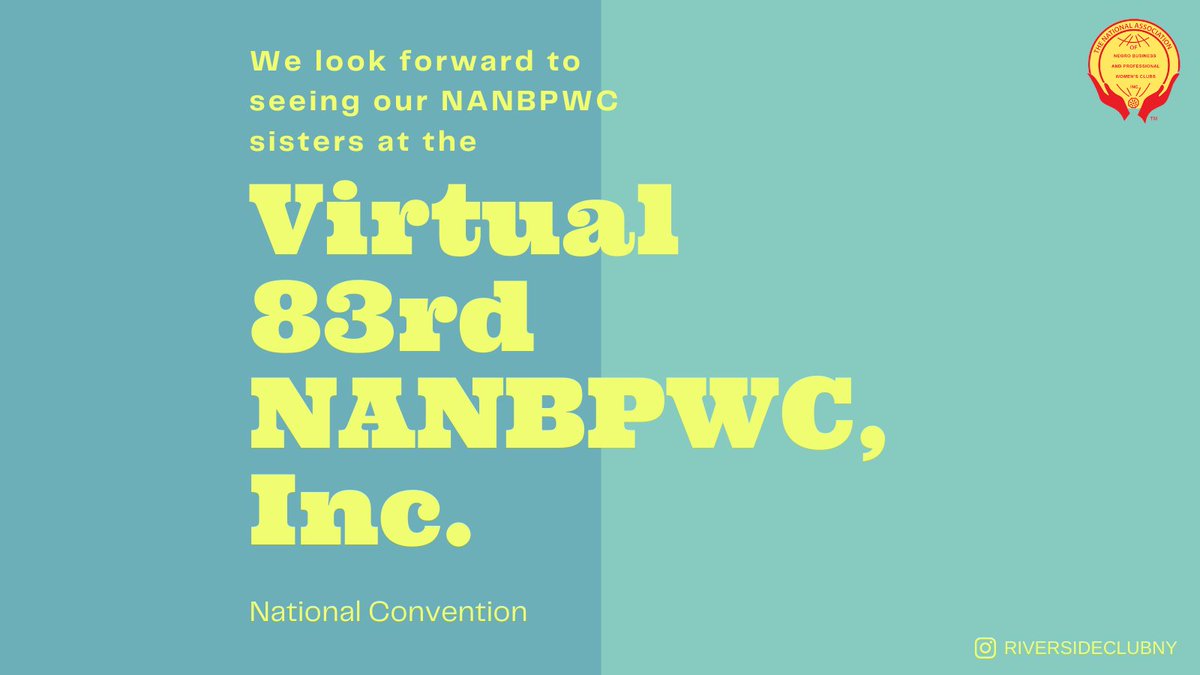 RiversideClubNY's tweet photo. Great first day of the NANBPWC, Inc  83rd National Virtual Convention!  We look forward to engaging with our club sisters and hearing insightful information from the amazing speakers in the next few days! #getexcited #nanbpwc #riversideclubny https://t.co/o8sQNpl1am