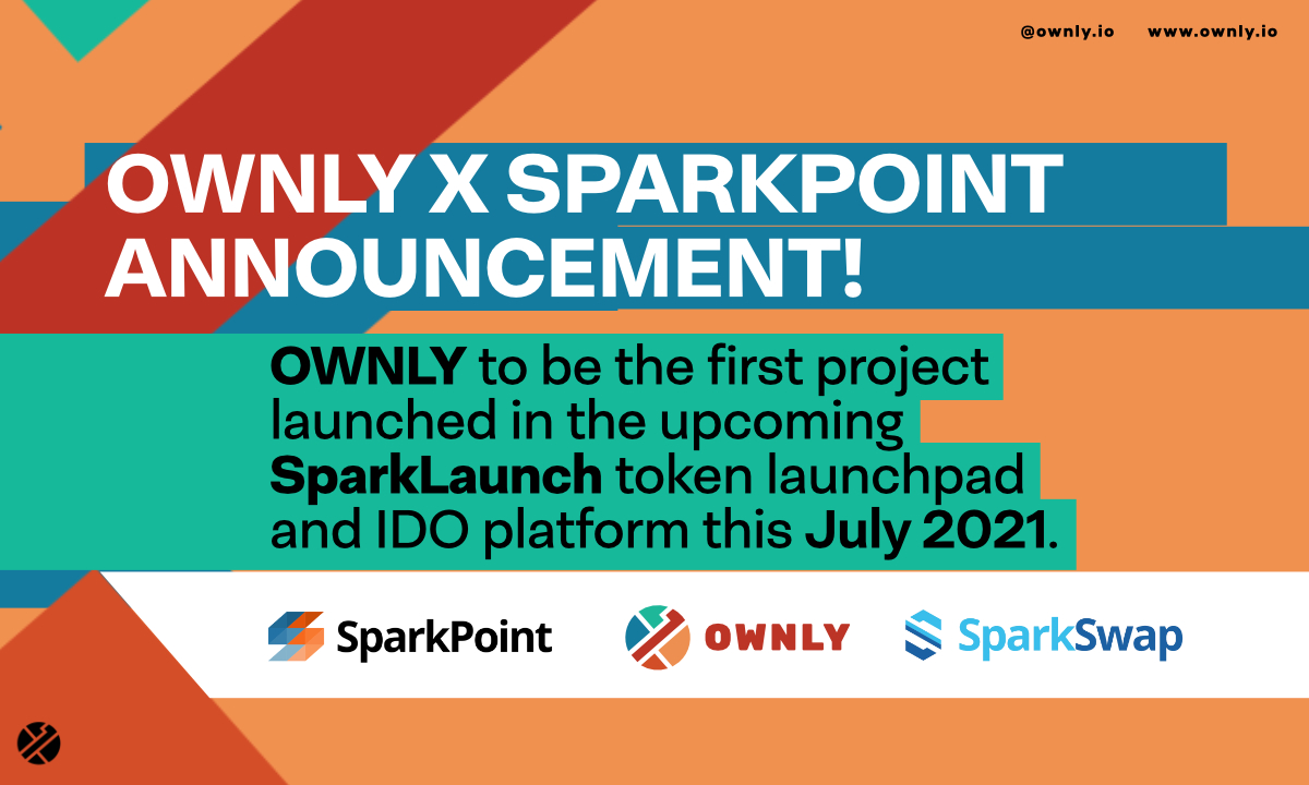 OWNLY ⚡️🤖 (@ownlyio) on Twitter photo Oh it's on!!! 🤩
Watch out for our upcoming Token Generation Event and IDO on SparkLaunch this coming Sunday, July 25th!
Ownly is the first project to launch on SparkLaunch and we are BEYOND enthused that this is finally happening in partnership with <a href="/sparkpointio/">SparkPoint</a>! 🥳 Oh it's on!!! 🤩
Watch out for our upcoming Token Generation Event and IDO on SparkLaunch this coming Sunday, July 25th!
Ownly is the first project to launch on SparkLaunch and we are BEYOND enthused that this is finally happening in partnership with <a href="/sparkpointio/">SparkPoint</a>! 🥳