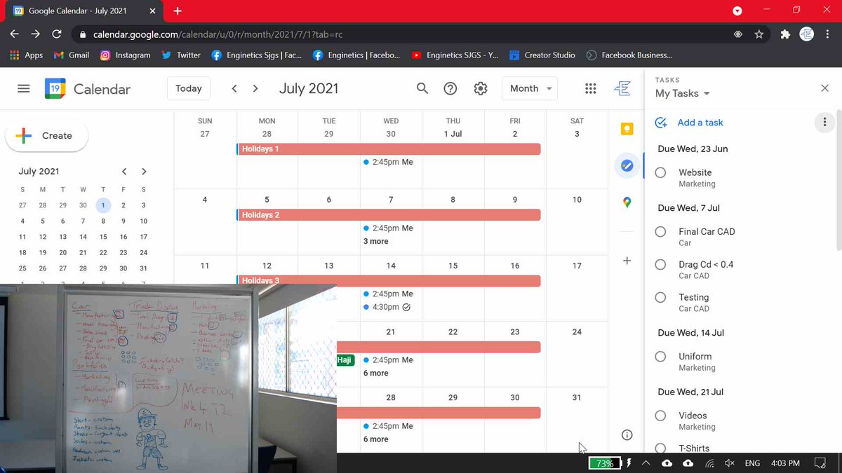 SJGS_Enginetics's tweet photo. Here is Fez, turning the to-do whiteboard into an electronic list with due dates to ensure things will get done.

#F1inSchools #Planning #Orgnaise #Organised #Shcedule #Sheduling #Prepare #Preperation #Calendar #Dates #DueDates #Time https://t.co/WKF4yz4GtV